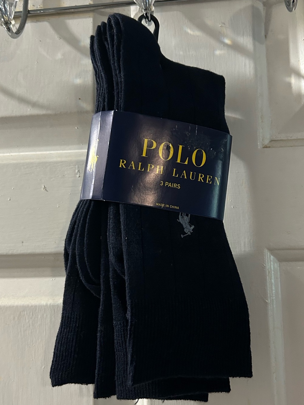 Polo by Ralph Lauren Black Crew Socks - 3 Pack